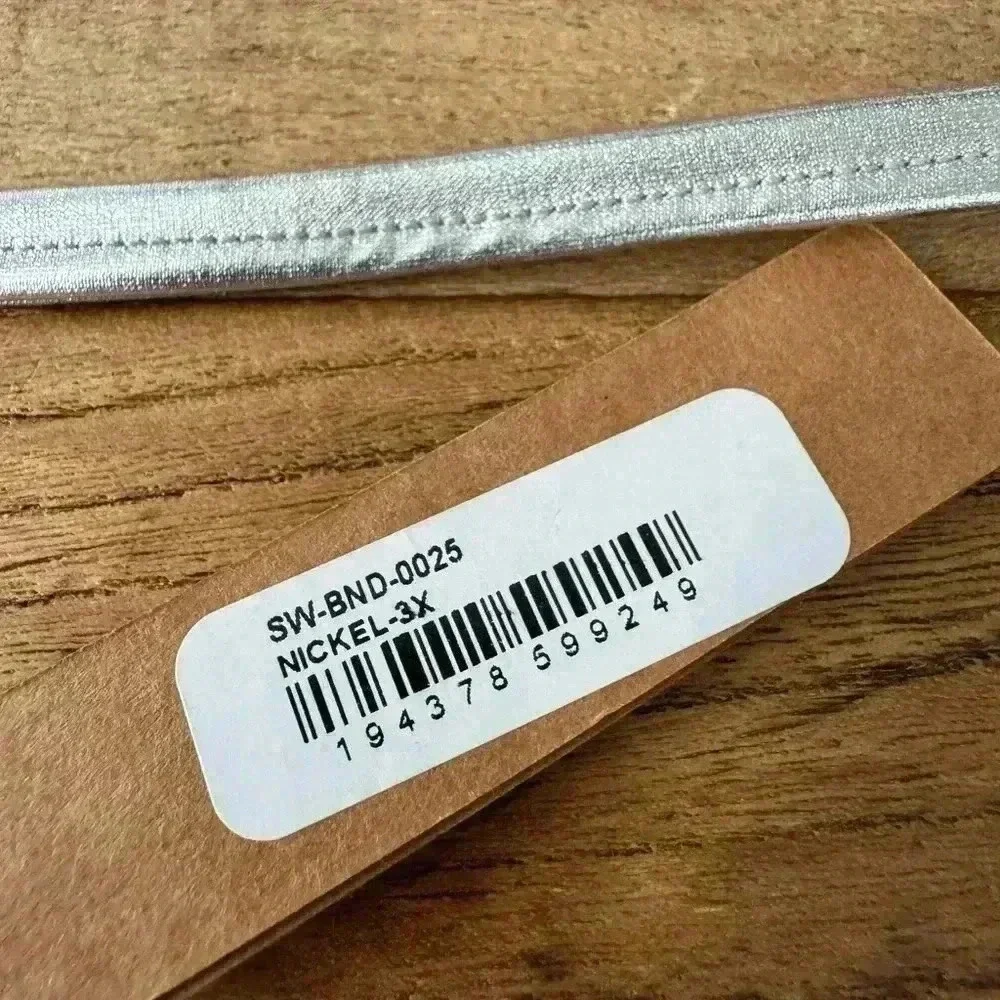 SKIMS Metallic Swim Bandeau ~ Nickel ~ 3X ~ NWT!
